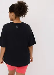 Snabbtorkande sporttopp med bomull i oversizemodell, bonprix