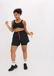 Ultratunna sportshorts med 2-i-1-look, bonprix