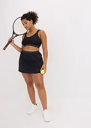 Ultratunn sportkjol med integrerade shorts, bonprix