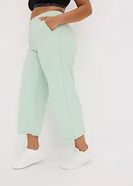 Bekväm sportbyxa i caprimodell med vida ben, bonprix