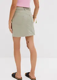 Minikjol av stretchig bomullsmix, bonprix