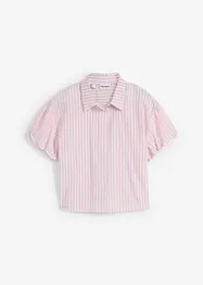 Kortärmad blus av ren bomull, bonprix