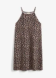 Klänning med leopardmönster i ren bomull, bonprix