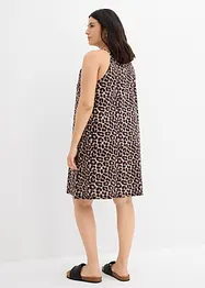 Klänning med leopardmönster i ren bomull, bonprix