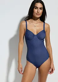 Bygelbaddräkt i jeanslook, bonprix