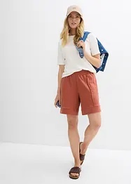 Trikåshorts i bomullsmix, bonprix