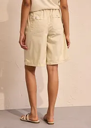 Papertouch-bermudas av bomull, bonprix