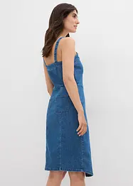 Jeansklänning i omlottstil, bonprix