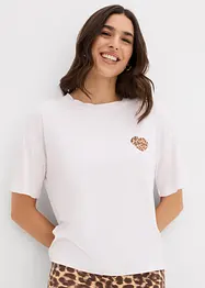 Kort topp med överskurna axlar, bonprix