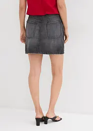 Jeanskjol med asymmetrisk midja, bonprix