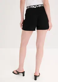 Shorts i mjuk viskosmix med broderi, bonprix