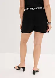 Shorts i mjuk viskosmix med broderi, bonprix