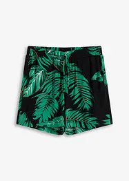 Mönstrade shorts i följsam viskos, bonprix