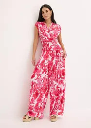 Mönstad jumpsuit av jersey, bonprix
