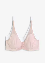 BH med bygel och mjuk bomull (2-pack), bonprix