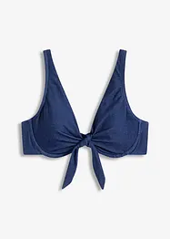 Bikiniöverdel med bygel, jeanslook, bonprix