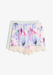 Pyjamasshorts (2-pack) i mjuk viskosmix, bonprix