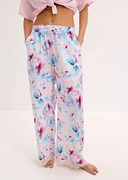 Lång pyjamasbyxa av glansig viskos, bonprix