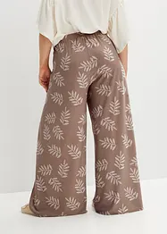 Byxa med omlottlook i kräppad jersey, bonprix