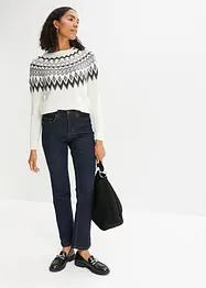 Stretchjeans med vida ben och hög midja, bonprix