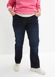 Straight Jeans Mid Waist resårlinning, bonprix