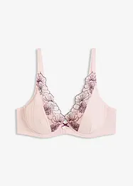 BH med formpressade kupor och diskret broderi, bonprix