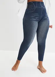 Sömlösa leggings med jeanslook och kraftigt formande effekt, bonprix