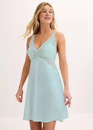 Negligé med glansigt material, bonprix