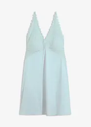Negligé med glansigt material, bonprix