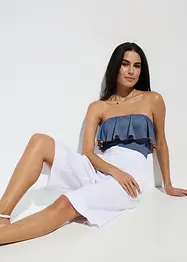 Bandåbaddräkt med jeanslook, bonprix