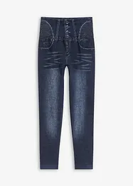 Sömlösa leggings med jeanslook och kraftigt formande effekt, bonprix