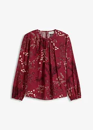 Mönstrad blus i hållbar viskos, bonprix