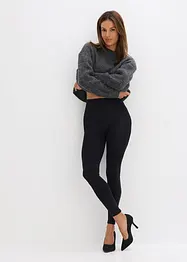 Fleecefodrade leggings 140 den, bonprix