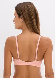 Vadderad bralette utan bygel med ekologisk bomull (2-pack), bonprix