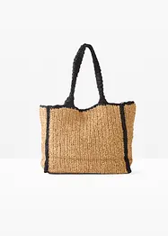 Shoppingväska med halmlook, bonprix