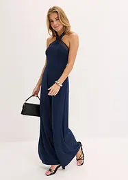 Jerseyjumpsuit med laserskurna cut-outs, bonprix