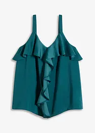 Linne i glansig satin, bonprix
