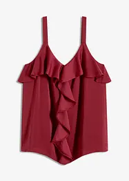 Linne i glansig satin, bonprix