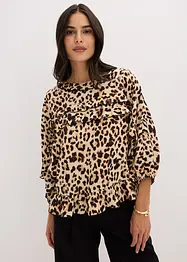 Blus av fintrådig viskosmix, bonprix