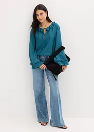 Blus av tunn viskosmix, bonprix