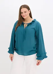 Blus av tunn viskosmix, bonprix