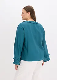 Blus av tunn viskosmix, bonprix