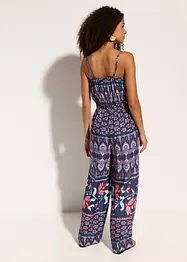 Lång strandjumpsuit i följsam viskos, bonprix