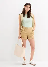 Twillshorts med hög midja, bonprix