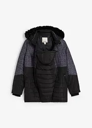Vadderad mammavinterjacka med babyficka, bonprix