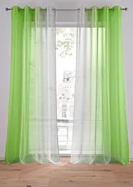 Gardin med färgskiftning i återvunnen polyester (2-pack), bonprix
