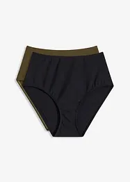 Bikinibyxa med hög midja (2-pack), bonprix