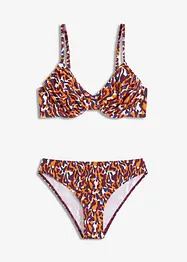 Bygelbikini (2 delar) med högt skurna benöppningar, bonprix
