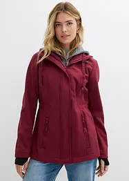 Lång vattenavvisande softshelljacka med 2-i-1-look, bonprix