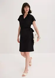 Miniklänning med omlottlook, bonprix